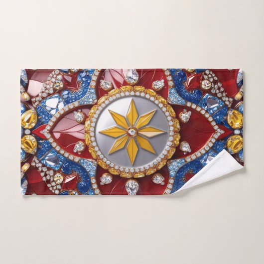 Handtuch mit kolumbianischen Farben (Handtuch)