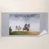Handtuch mit Motocross. (Vorderseite)