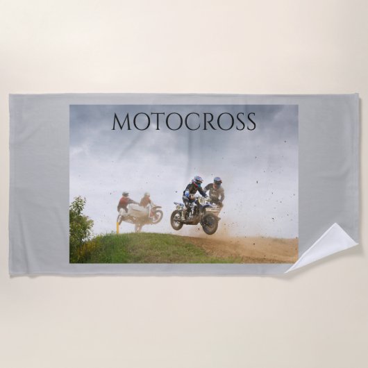 Handtuch mit Motocross. (Vorderseite)