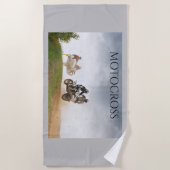 Handtuch mit Motocross. (Vorderseite)