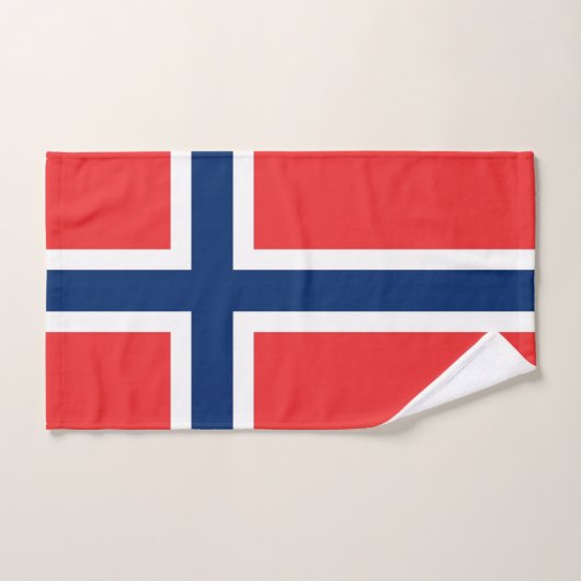 Handtuch mit norwegischer Flagge (Handtuch)