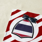 Handtuch mit thailändischer Flagge (Beispiel)