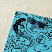 Handtuch mit Tiki-Sommer-Vibes für Pool oder Stran (Beispiel)