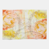 Handtuch mit Vintager Rose (Horizontal)