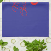 Handtuch mit Weihnachtsaufdruck (Gefaltet)