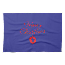 Handtuch mit Weihnachtsaufdruck