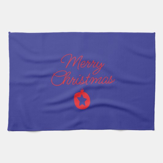 Handtuch mit Weihnachtsaufdruck (Horizontal)