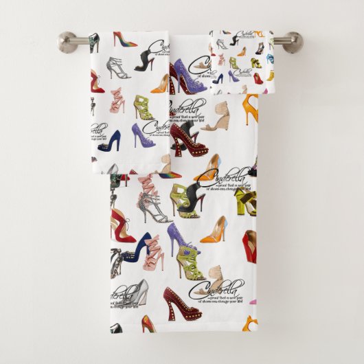 Handtuch Set Aschenputtel Schuhe Heelse Pumps (Insitu)