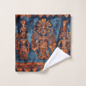 Handtuch Set Azteken Stil Mexico Mittel- Südamerik (Waschlappen)