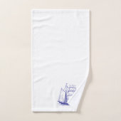 Handtuch Set chic nauseblaues Segelschiff (Handtuch)