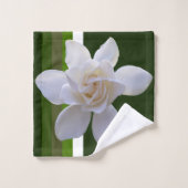 Handtuch Set - Gardenia auf Streifen (Waschlappen)