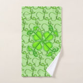 Handtuch-Set - ivy-Blätter mit Monogramm Badhandtuch Set (Handtuch)