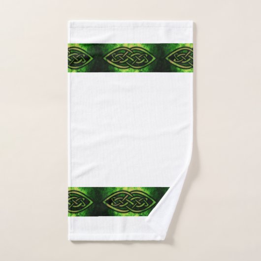 Handtuch Set, keltischer Knoten, bunt, grün Badhandtuch Set (Handtuch)