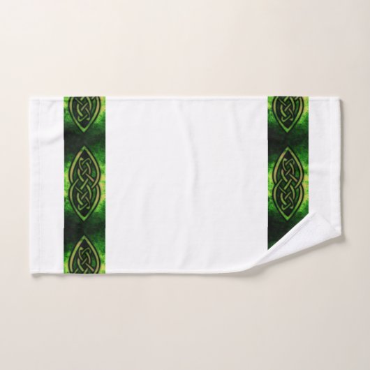 Handtuch Set, keltischer Knoten, bunt, grün Badhandtuch Set (Handtuch)