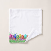 Handtuch Set - Ostereier im Gras (Waschlappen)