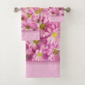 Handtuch Set - Rosa Gerbera Daisies (Insitu)