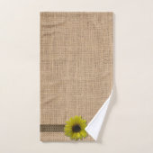 Handtuch-Set - Sonnenblumen mit Burlap- und Regenw Badhandtuch Set (Handtuch)