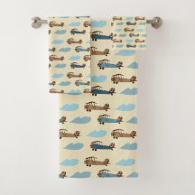 Handtuch Set Spielzeug Flugzeug