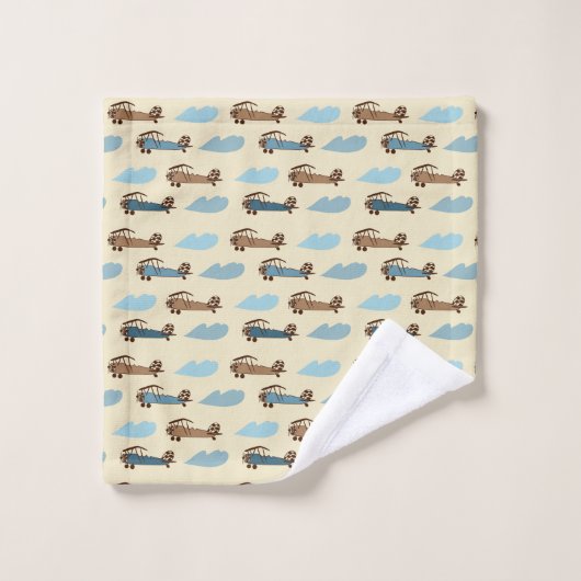 Handtuch Set Spielzeug Flugzeug (Waschlappen)