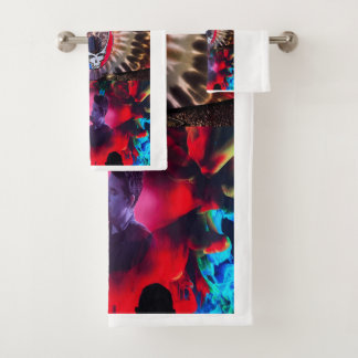 Handtuch-Set zum Thema Musik Badhandtuch Set