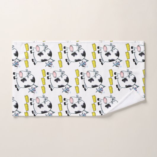 Handtuch Sets Kuh Maus Mäuse Käse (Handtuch)