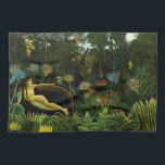 Handtuch "The Dream" von Rousseau<br><div class="desc">"Der Traum" von Henri Rousseau,  1910. In meinem Shop (Andere > Kunst) finden Sie weitere Artikel mit schönen Kunstdrucken,  die aus digitalen Bildern des öffentlichen Bereiches hergestellt sind.</div>