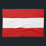 Handtuch unter der Flagge Österreichs<br><div class="desc">Handtuch unter der Flagge Österreichs</div>