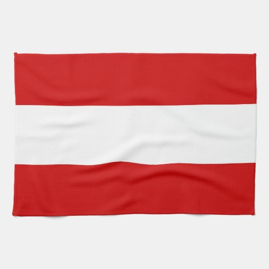 Handtuch unter der Flagge Österreichs (Horizontal)