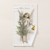 Handtuch: VINTAGE CHRISTMAS ANGEL Handtuch (Handtuch)