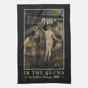 Handtuch von Gallen-Kallela in der Sauna