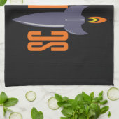 Handtuch von Rocket Scientist individuelle Name (Gefaltet)