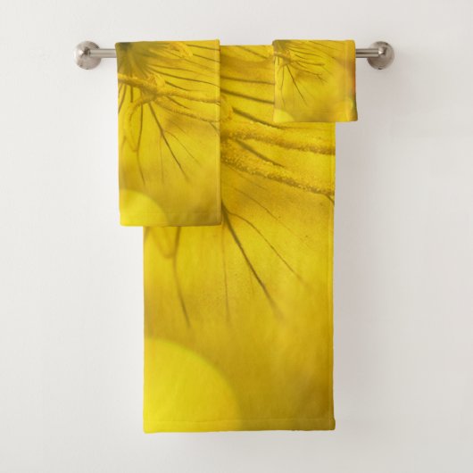 Handtuch Yellow Bokeh-Blume Badhandtuch Set (Insitu)