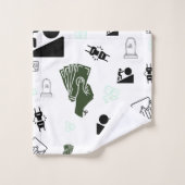 Handtuch zum Grind- und Gain-Bad | Money Art Badhandtuch Set (Waschlappen)