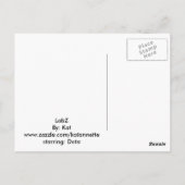 Handtuchdaten Postkarte (Rückseite)