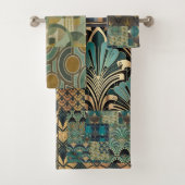 Handtuchdesign Set mit Art Deko (Insitu)