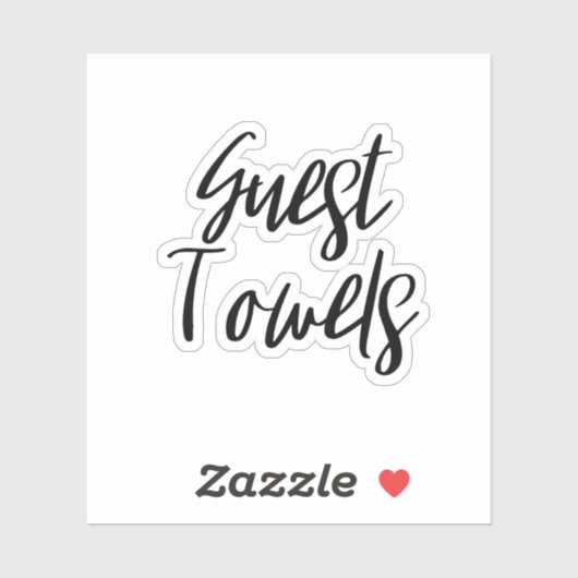 Handtücher Aufbewahrungsaufkleber Aufkleber (Blatt)