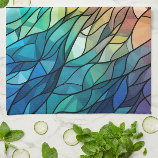 Handtücher aus Buntglas (Gefaltet)