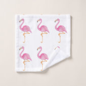 Handtücher aus rosa Flamingo (Waschlappen)