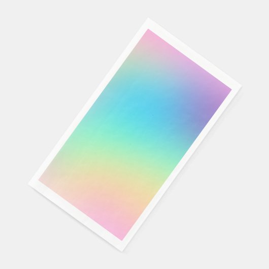 Handtücher aus weichem Pastell-Rainbow-Radient-Pap Serviette (Ecke)