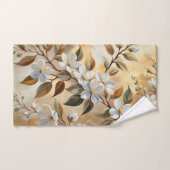 Handtücher aus weißem beigefarbenem Becken (Handtuch)