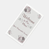 Handtücher für den Gast Willkommen an unserem Plat Serviette (Ecke)