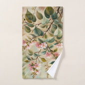 Handtücher für die grüne Rosa Branch (Handtuch)