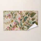 Handtücher für die grüne Rosa Branch (Handtuch)