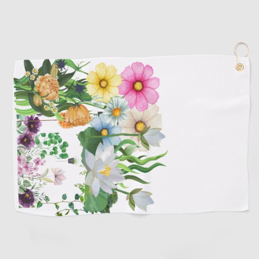 Handtücher für Golf | Personalisierte Golfgeschenk (Horizontal)