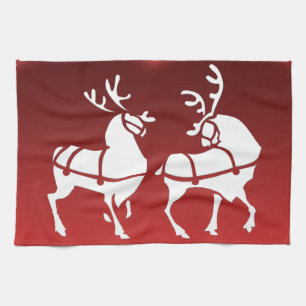 Handtücher für Weihnachten Rentier Handtuch Custom