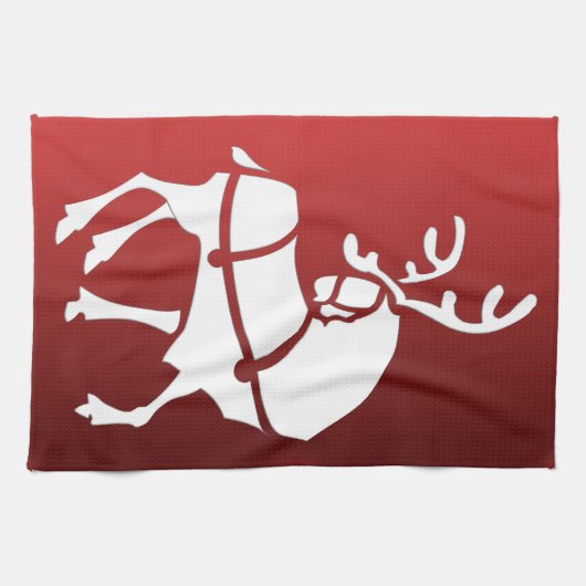 Handtücher für Weihnachten Rentier Handtuch Custom (Horizontal)