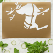 Handtücher für Weihnachten Rentier Handtuch Custom (Gefaltet)