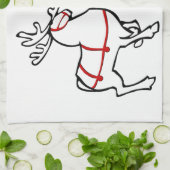 Handtücher für Weihnachten Rentier Handtuch Custom (Gefaltet)