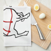 Handtücher für Weihnachten Rentier Handtuch Custom (Viertel Falte)