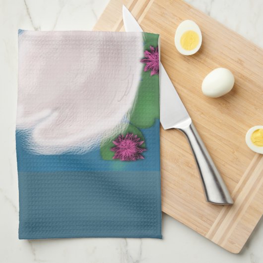 Handtücher für Weißschwäne (Viertel Falte)